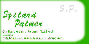 szilard palmer business card